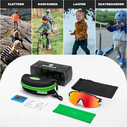 Polarisierte Sport- und Fahrradbrille für Kinder