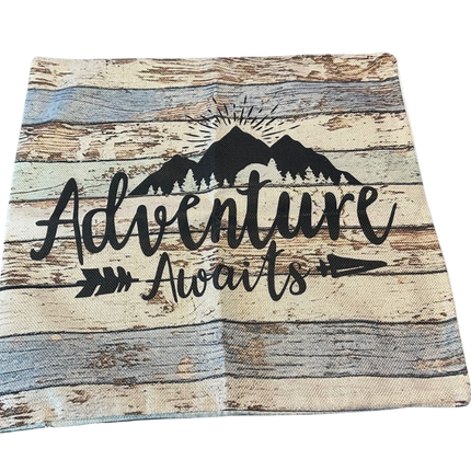 KISSENBEZUG Wohnmobil DEKO: Adventure Awaits