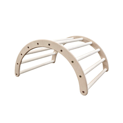 Kletterbogen & Wippe aus Holz - groß | Natur