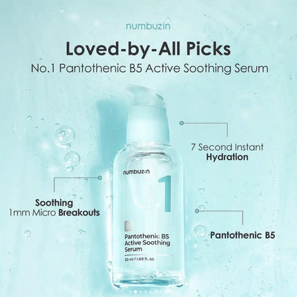Numbuzin | No.1 Pantothenic B5 Active Soothing Serum - 50 ml