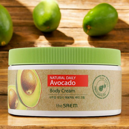 the SAEM | Natural Daily Avocado Body Cream - 300 ml