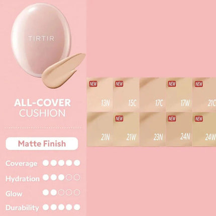 TIRTIR | Mask Fit All Cover Mini Cushion 15C Fair Porcelain - 4.5 g