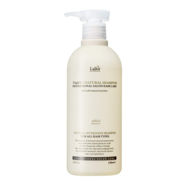 LADOR | TripleX3 Natural Shampoo -  530 ml
