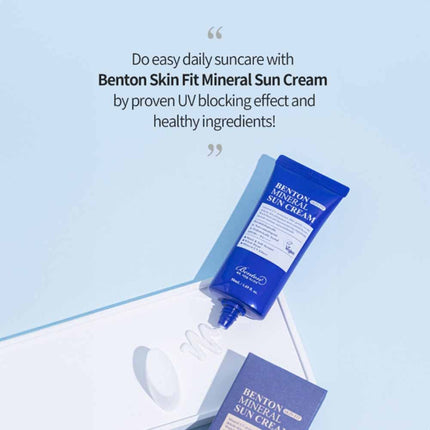 BENTON | Skin Fit Mineral Sun Cream SPF50+ PA++++ - 50 ml