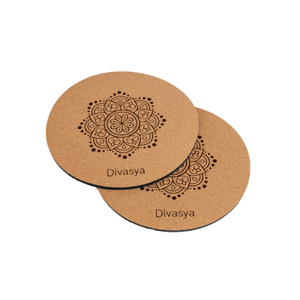 Kniepads Yoga aus Naturkautschuk & Kork (2 Stk., 20cm)