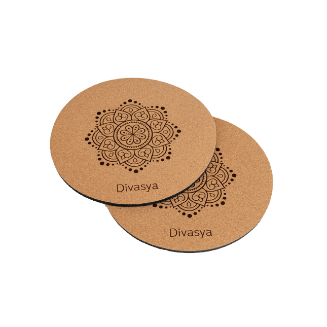 Kniepads Yoga aus Naturkautschuk & Kork (2 Stk., 20cm)