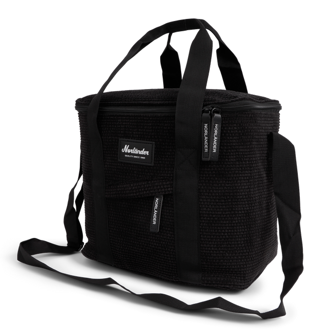 Kühltasche » Gefriertasche » isolierte Picknick Tasche in Cord Optik » Isoliertasche » Kleine Kühlbox mit Henkel und Schultergurt