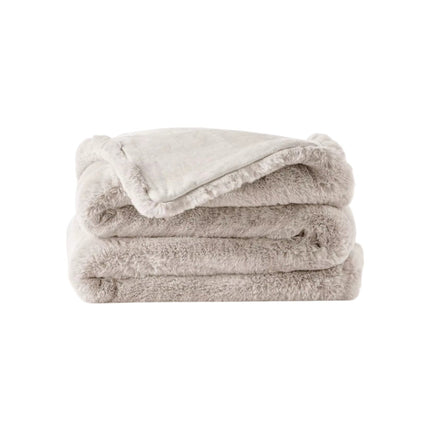 Premium Wohndecke aus Kunstfell » Dicke Hochwertige Decke » Couchdecke 150 x 200 cm » Kuscheldecke mit Wendeoptik