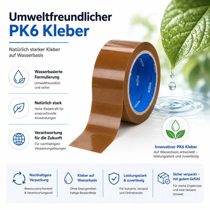 Paketklebeband Braun 48 mm x 66 m – PP Paketband