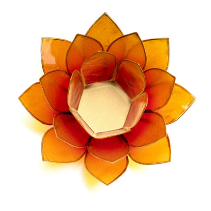 Lotus Teelicht Capiz - aus natürlicher Capiz Muschel
