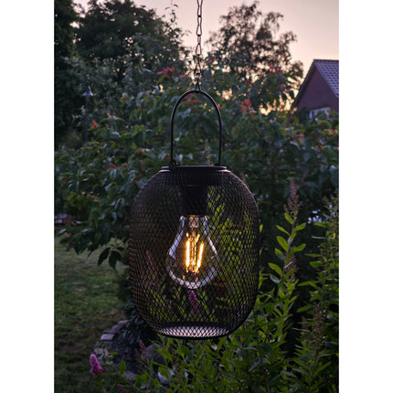 Solarleuchte Metall Gartenleuchte Gartenbeleuchtung warm weiß schwarz LED Leuchte