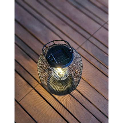 Solarleuchte Metall Gartenleuchte Gartenbeleuchtung warm weiß schwarz LED Leuchte