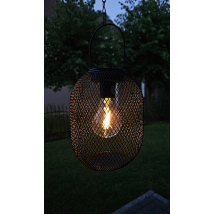 Solarleuchte Metall Gartenleuchte Gartenbeleuchtung warm weiß schwarz LED Leuchte