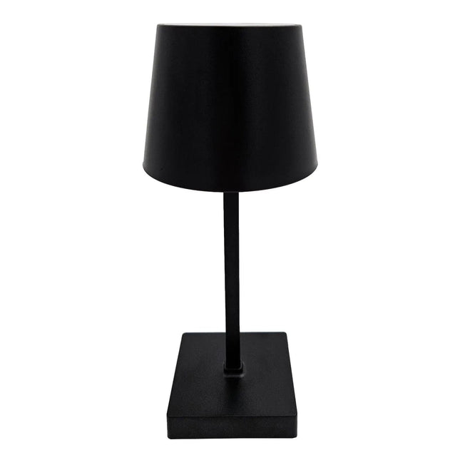 Tischleuchte Touch dimmbar LED Lampe schwarz kabellos Höhe 26 cm