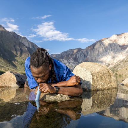LifeStraw Peak Personal (blue) Extraleichter und PET-Flaschen kompatibler Wasserfilter von LifeStraw