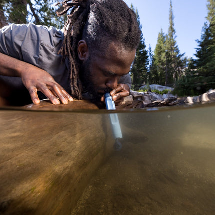 LifeStraw Peak Personal (blue) Extraleichter und PET-Flaschen kompatibler Wasserfilter von LifeStraw