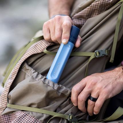 LifeStraw Peak Personal (blue) Extraleichter und PET-Flaschen kompatibler Wasserfilter von LifeStraw