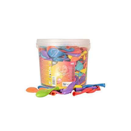 PAPSTAR Luftballons Ø 19 cm, farbig sortiert in Dose, | Dose (500 Stück)