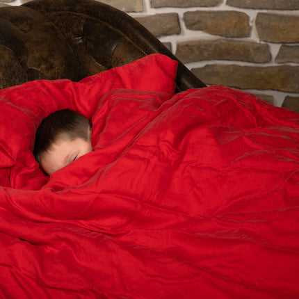 Premium Lyocell Kinderbettwäsche "Aurora Red"