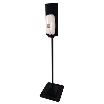 Standsäule Universal schwarz, Standsäule aus Metal vorwiegend für berührungslose Spender (IntelliCare, QTS) | Packung (1 Stück)
