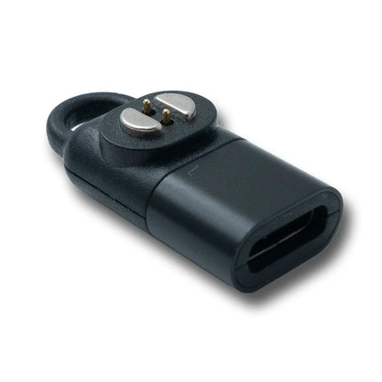 SYSTEM-S USB 3.1 Adapter für Suunto Wing Knochenschall Kopfhörer Ladeadapter in Schwarz