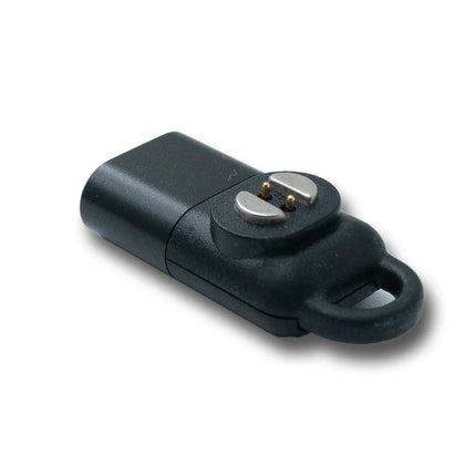 SYSTEM-S USB 3.1 Adapter für Suunto Wing Knochenschall Kopfhörer Ladeadapter in Schwarz