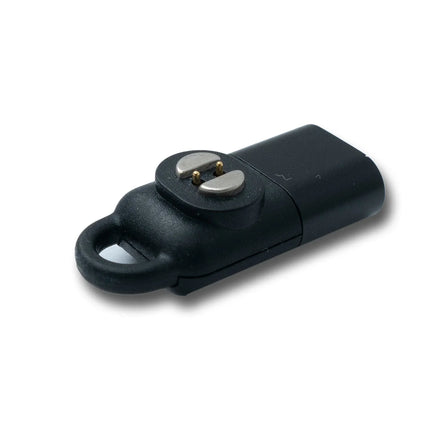 SYSTEM-S USB 3.1 Adapter für Suunto Wing Knochenschall Kopfhörer Ladeadapter in Schwarz