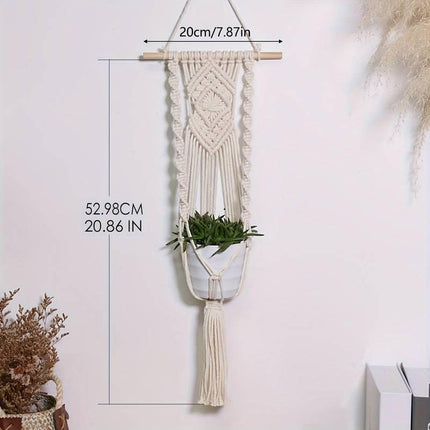 Makramee Blumenampel Camper Deko