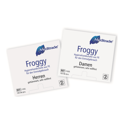 Meditrade Froggy Hygienehandschuhe aus PE - 100 Stück