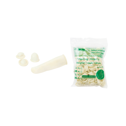 Meditrade Latex-Fingerlinge - 100 Stück
