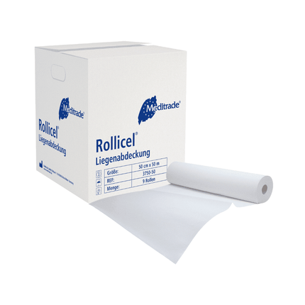 Meditrade Rollicel® Ärztekrepp / Rolle, 39 - 59 cm x 50 m, 2-lagig