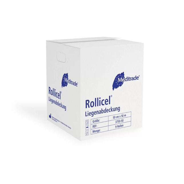 Meditrade Rollicel® Liegenabdeckung, beschichtet, 50 cm x 50 m | Karton (6 Packungen)