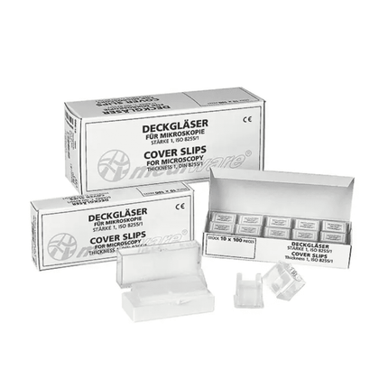 Mediware Deckgläser 18 x 18 mm - 1000 Stück