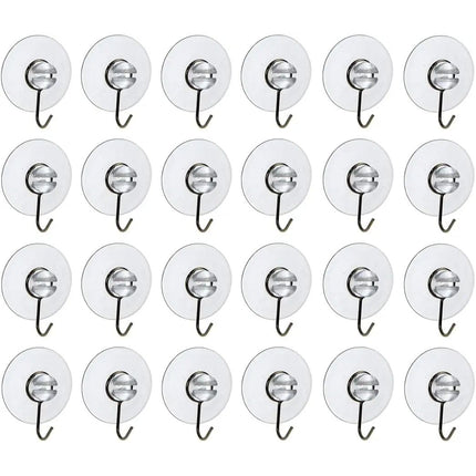 Saugnäpfe 24 Haken transparent für Fenster Lichterkette Saugnapf Saughaken Ø 4c