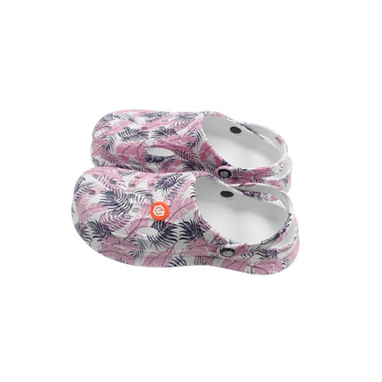 Damen Clogs Blumen » günstige Damenschuhe » Badeschlappen mit Blumenmuster » Sommer Garten Schuhe & Garten Schuhe » Badelatschen mit Riemen und Cut-Outs