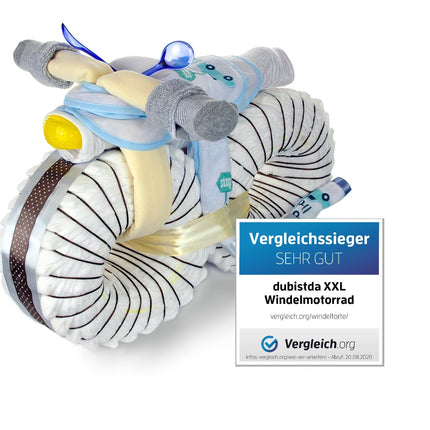XXL Windeltorte Windelmotorrad | Vergleichssieger 08/22 | 67-teilig