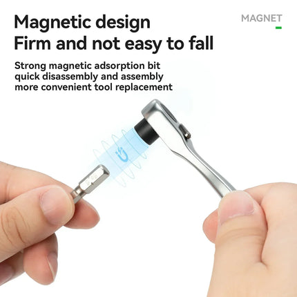 Multifunktionales 15-in-1 Mini-Ratsche-Fahrradwerkzeug