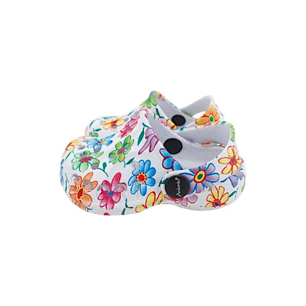 Baby & Kinder Clogs mit Blumenmuster » günstige Kinderschuhe » Kinder Badeschlappen » Schuhe für Babys & Kleinkinder » Badelatschen mit Riemen und Cut-Outs