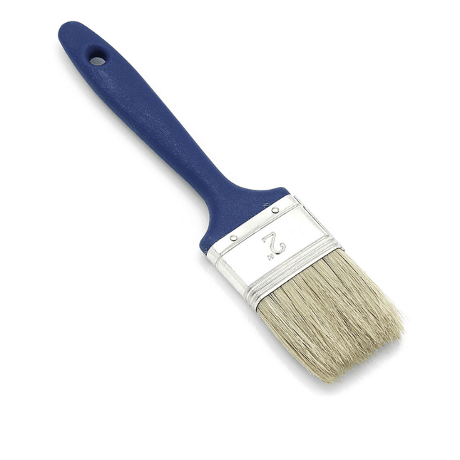 Nölle Profi Brush Flachpinsel 6. Stärke helle Borstenmischung Zwinge Weißblech