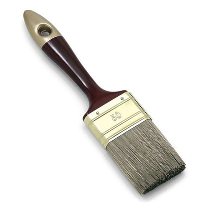 Nölle Profi Brush Lasurpinsel 8. Stärke dunkle Borstenmischung Zwinge vermessingt