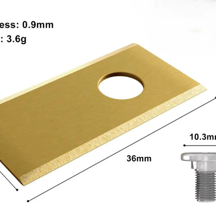 30x Titan Messer für Parkside Smart PAMRS 1000 A1 | Gold Edition