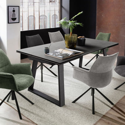 KONYA 4-Fuß Stuhl mit Armlehnen - 2er Set