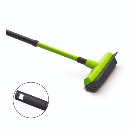 Nölle Profi Brush Gummibesen mit Teleskopstiel, 34-130 cm Länge | Packung (1 Stück)