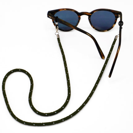 Brillenband 4mm Olive/Reflecting