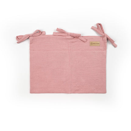 Babybett Organizer Musselin - Aufbewahrung fürs Babyzimmer