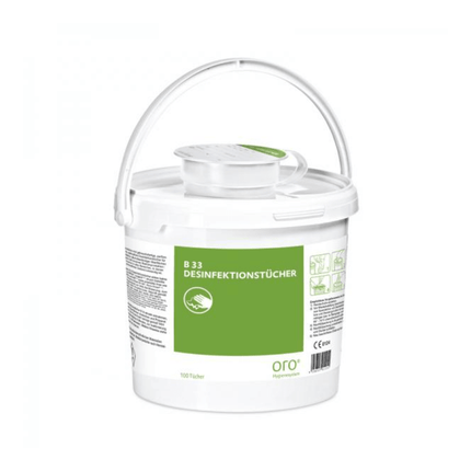 Orochemie B 33 Desinfektionstücher, Spenderbox | Packung (100 Tücher)
