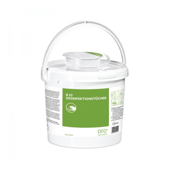 Orochemie B 33 Desinfektionstücher, Spenderbox | Packung (100 Tücher)