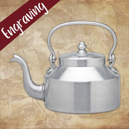 Teapot "Oslo" Aluminium Engraving 2l