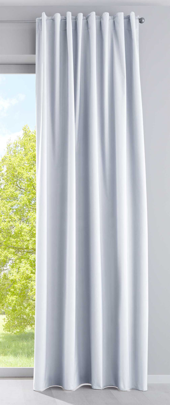 Outdoor Verdunklung Vorhang »DARK« 100% Blickdicht Schlaufen Kräuselband Raffhalter Softshell Material Lichtundurchlässig 10000350