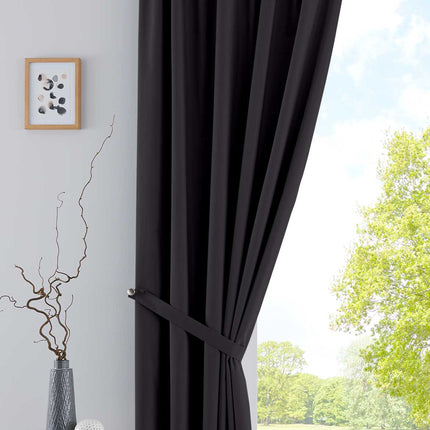 Outdoor Verdunklung Vorhang »DARK« 100% Blickdicht Schlaufen Kräuselband Raffhalter Softshell Material Lichtundurchlässig 10000350
